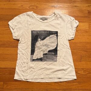 All Saints White Graphic Tee